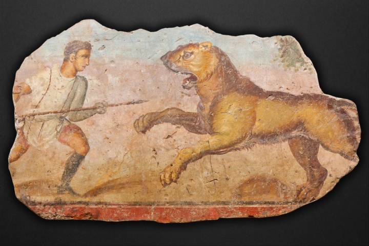 Painting_from_the_Amphitheatre._Hunter_with_lioness_-_Google_Art_Project.jpg